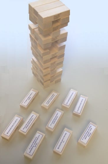 Thinking Well Activity Series: Playing Oratory Jenga